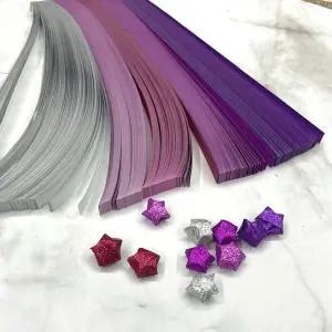 세트 ED58WD71 퍼플 별종이 ZF 별접기 반짝이