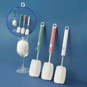 쌍문상회 교체형 텀블러 세척 솔 젖병 세정 물통 병 닦는 컵 물병 브러쉬 용품 거품잘나는 스펀수세미 설거