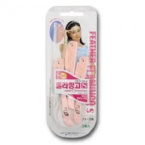 [셀러에이드]플라밍고 여성면도기 3P 면도기 눈썹칼 잔털 페더