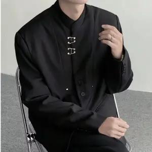 토르 남친 정장 재킷 봄가을 개량 패딩 어깨 메탈 버클 상의 칼라 OPH1