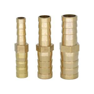 YQBS 4mm 6mm 8mm 10mm 황동 2 웨이 스트레이트 감속기 호스 바브 파이프 피팅 구리 커플러 커넥터 어댑터