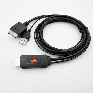 y.d.f ps2 to hdmi 어댑터 케이블 스위치 링크 케이블(s-비디오 플레이스테이션 비율 2 싱갈 4:3/16:9 컨버터 화면 지원 hd 1/플레이스테이션