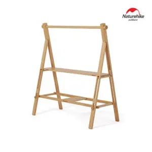 네이처하이크 우드 쉘프 확장형 캠핑 선반 다용도 행어 오크