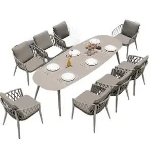 야외테이블 테이블세트 에어비엔비 행사 테라스 세트 야외 테이블 등나무의자 루프탑