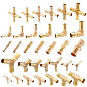 황동 T X Y U  4mm 6mm 8mm 10mm 스플라이서 파이프 피팅 호스 바브 구리 가시 커넥터 조인트 커플러 어댑