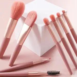 [에스에스_62]간편휴대 메이크업 우드 미니 화장붓 8종세트