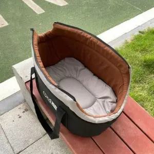 [UBA]반려동물 강아지 이동가방 대형 갈색