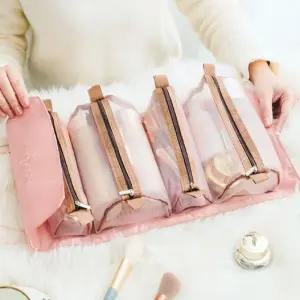 [에스에스_62]핑크 분리형 휴대용파우치 화장품