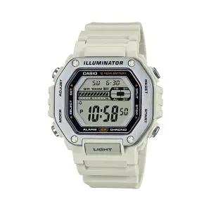 카시오 MWD-110H-8A 사각 남성 우레탄 전자시계