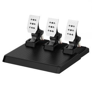 DOYO 레이싱 페달, 홀 센서가 장착된 PC 게이밍 스티어링 휠 메탈 페달 세트, 교체 가능한 스프링, 조절식 스로틀, 브레이크 및 클러치, 내구성, Win11 / Win10 Win7과 호환 가능