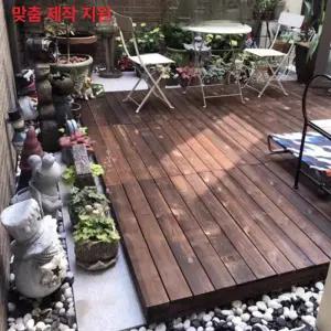 조립식평상 베란다 옥상 방부목 실외 대나무 테이블