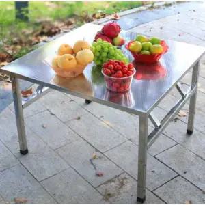 스테인레스 사각 테이블 포장마차 업소용 접이식 디저트