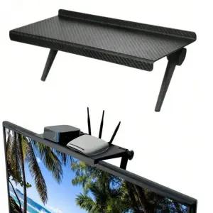 무타공 모니터 TV 상단 선반 셋톱박스 공유기 거치대