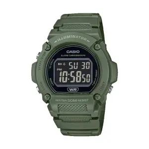 카시오 W-219HC-3B 남성 군인 스포츠 전자 손목 시계