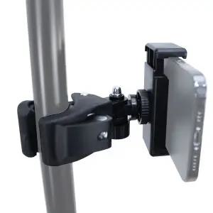 [셀러에이드]핸드폰 스마트폰 셀카봉 삼각대 스탠드 장착 집게 거치대