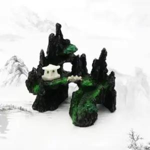 물고기 침대 미니 수족간 어항 산 장식물 꾸미기피규어 수조 은신처 관어 구피 피어 돌 어수조피규어