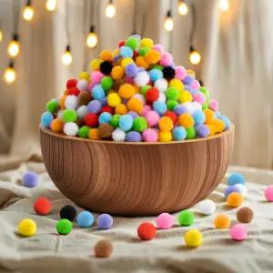 RAINFLOW 미니 폼 - 작은 다양한 색상의 폼폰 파라 매뉴얼리데이즈 DIY 공예 예술 및 크리스마스를 위한