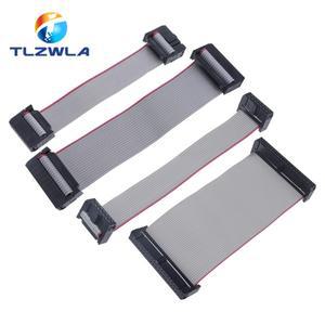 1PCS 2.54mm 피치 JTAG ISP 그레이 플랫 리본 데이터 케이블 FC-68101214161820242630344050 핀 DC3 FF IDC