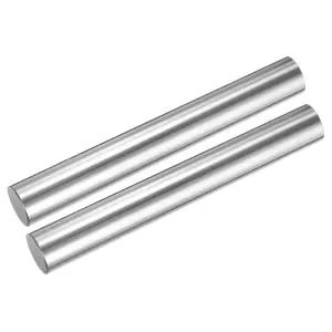 uxcell 2pcs 선형 모션 로드 샤프트 가이드 20mm x 150mm (0.787 5.91 ) 케이스 경화 강철 크롬 도금 3D