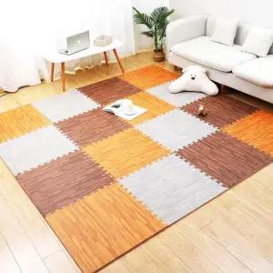 퍼즐 장 우드패턴 층간소음 쿠션 조립매트 방지 조립