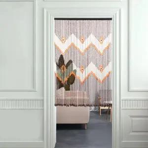 나무구슬문발 현관 거실 가리개 식당 구슬문발 중국집