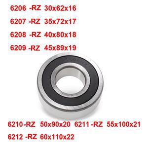 1pc 6206 6212-RZ 산업 전동 스핀들 볼 베어링 30x62x16 35x72x17 40x80x18 45x89x19 50x90x20