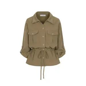 예시카 플랩 롤업 7부 스트링 블라우스 YJ7BL3191219437