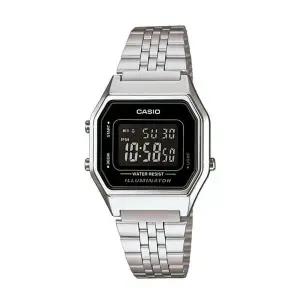 카시오 LA680WA-1B 여성 스퀘어 빈티지 손목 시계