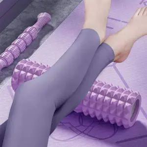 [셀러에이드]EVA 종아리 필라테스 요가 종아리 마사지 퍼플 폼롤러