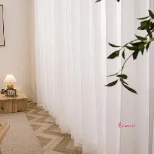 주름커튼 나비 거실 커텐 흰색 화이트 도톰 쉬폰 카페stu241