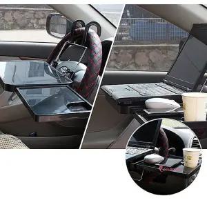 차량용테이블 미니 식탁 카시트 자동차 트레이 카니발 컵홀더 운전석 뒷좌석 선반 책상 노트북 거치대fgh84