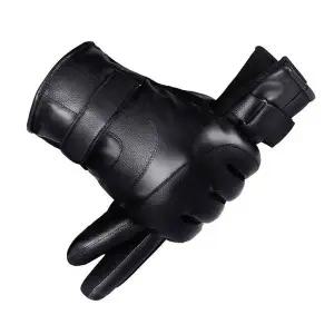[셀러에이드]PU가죽 방한 오토바이 장갑 스크린 터치 논슬립 장갑