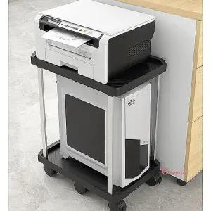 컴퓨터받침대 책상 서랍장 연장테이블 본체 선반 수납 프린터 거치대 다이 데스크탑 이동식 트레이def312