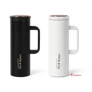 스텐텀블러 보냉 대용량텀블러 손잡이 보온 450ml 보틀 벤티 워터 대형 진공 머그 휴대용 차량용 여름hij27