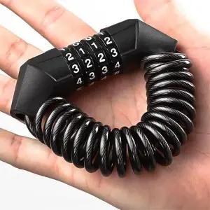 잔솔 자전거 와이어 자물쇠 도난방지 번호 열쇠 전기