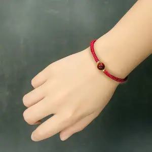 [셀러에이드]단심 행운석팔찌 붉은실 소원팔찌 커플 우정 부부