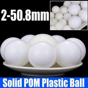 1-100피스 정밀 솔리드 POM 플라스틱 볼 폴리옥시메틸렌 롤링 비드 흰색 베어링 직경 2mm-50.8mm