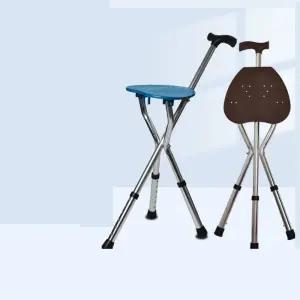 지팡이 의자 사발 체어 휴대용 네발 접이식 보조 경량