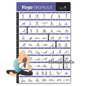 요가 자세모음표 안내도 포스터 요가도구 밴드 기구