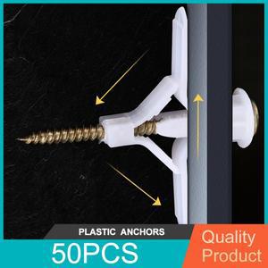나일론 항공기 모양 나비  플라스틱 석고 보드 앵커 마른 벽에서 나온 고정 나사 커튼 커튼 벽 콘센트 확장