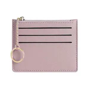 컬러풀 지퍼형 동전 수납 3단 카드지갑