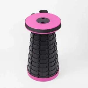 아코디언접이식휴대용의자(핫핑크)자바라캠핑의자 BY09GW74