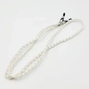 가죽 스타일 꽈배기 안경줄(화이트) G