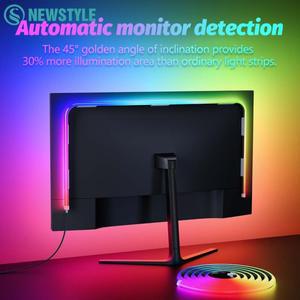 LED 스트립 싱크 라이트 바 스마트 게이밍 앰비언트 컴퓨터 앱 제어 음악컬러 침실 장식