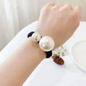 더블진주 포니테일머리끈