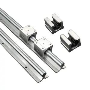 구완지 2PCS 선형 레일 SBR12 300mm 가이드 레일(4PCS SBR12UU 슬라이드 블록 포함) CNC 키트 자동화 기계