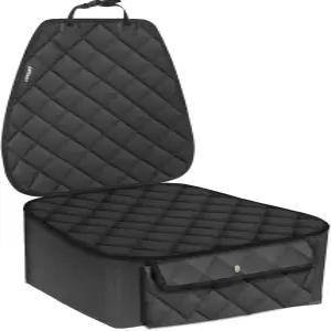 앞좌석용 URPOWER 반려견 카시트 커버 포켓 및 신축성 스커트가 있는 방수 반려동물 프로텍터 자동차 트럭