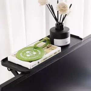 넓은 모니터 상단선반 셋탑박스 받침대 TV 수납거치대