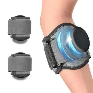 여성 남성 골퍼를 위한 조절 가능한 엘보우 브레이스 2팩 테니스 용 팔뚝 팔꿈치 스트랩 건염 관절염