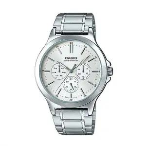 카시오 MTP-V300D-7A 남성 라운드 아날로그 메탈 손목 시계